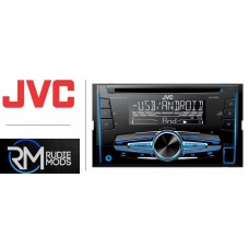 JVC KW-R520 CD MP3 Double Din Car Stereo USB Tuner Front Aux In Car Radio